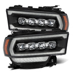 19-22 Dodge Ram 2500 NOVA-Series LED Projector Headlights in Black - Apollo Off-Road