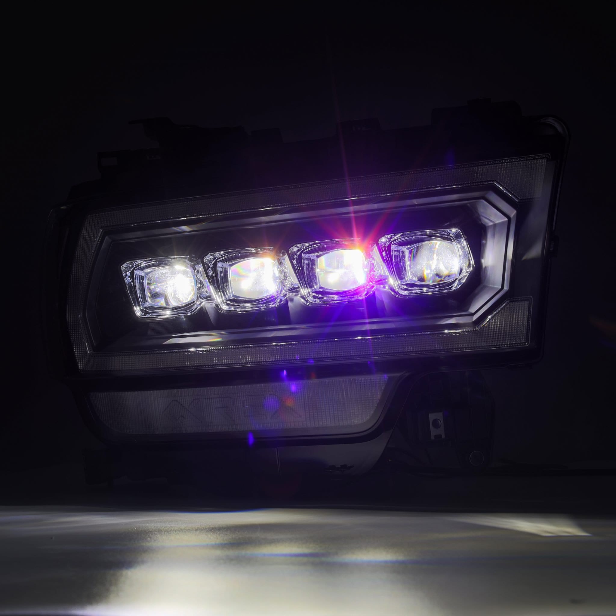 19-22 Dodge Ram 2500 NOVA-Series LED Projector Headlights in Black - Apollo Off-Road