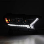 19-22 Ford Ranger NOVA-Series LED Projector Headlights in Black - Apollo Off-Road