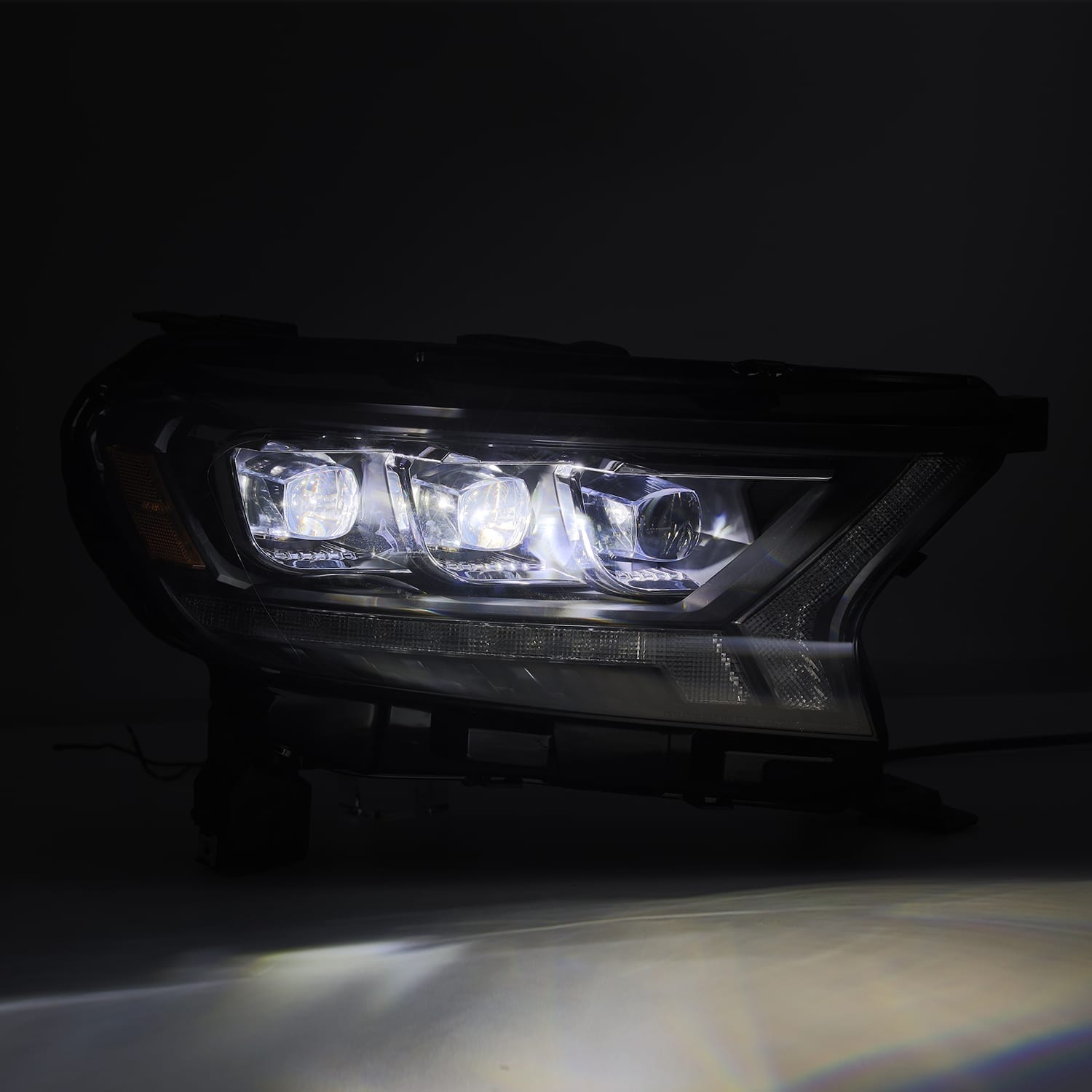 19-22 Ford Ranger NOVA-Series LED Projector Headlights in Black - Apollo Off-Road