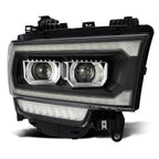 19-22 Ram 1500/2500/3500/4500/5500 PRO-Series Halogen Projector Headlights Black - Apollo Off-Road