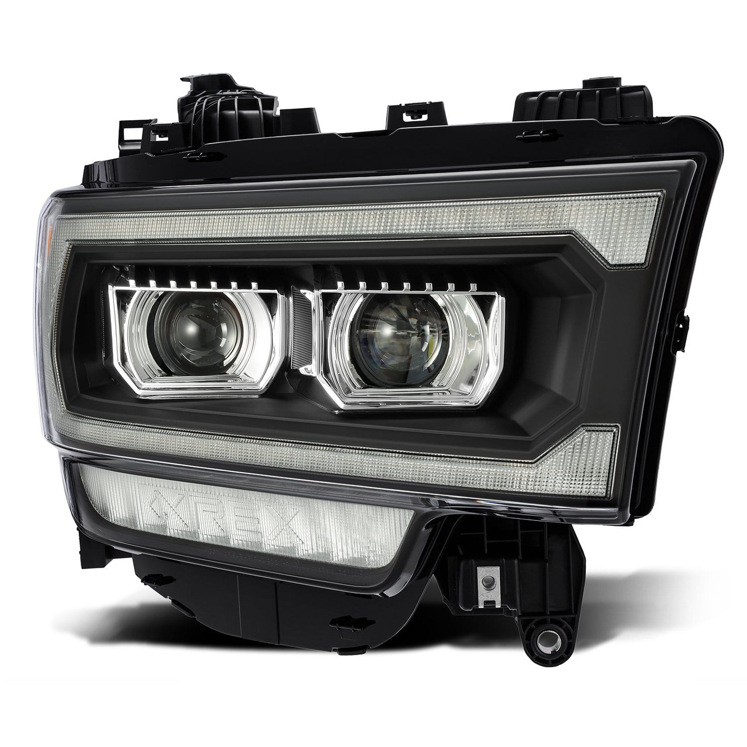 19-22 Ram 1500/2500/3500/4500/5500 PRO-Series Halogen Projector Headlights Black - Apollo Off-Road