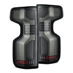 19-24 Chevrolet Silverado 1500 / 20-24 Silverado 2500/3500 HD LUXX-Series LED Tail Lights Alpha-Black - Apollo Off-Road