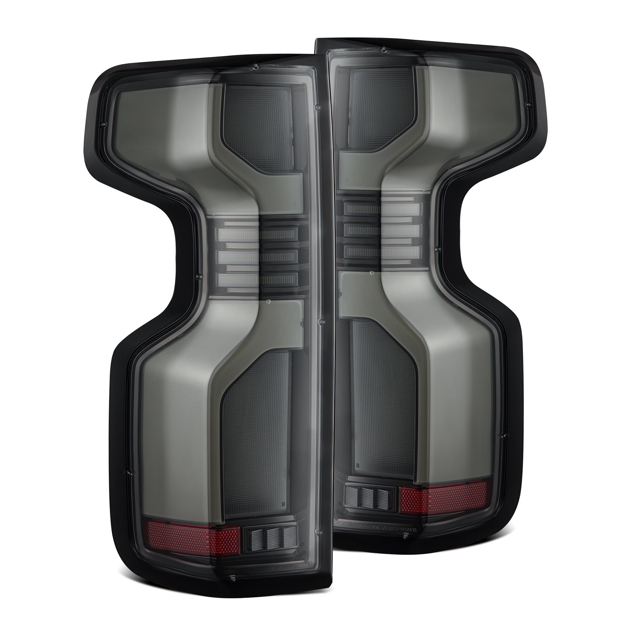 19-24 Chevrolet Silverado 1500 / 20-24 Silverado 2500/3500 HD LUXX-Series LED Tail Lights Alpha-Black - Apollo Off-Road