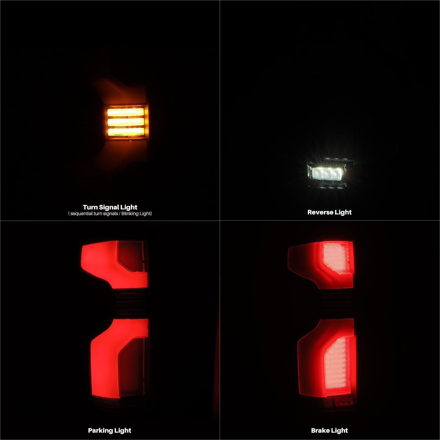 19-24 Chevrolet Silverado 1500 / 20-24 Silverado 2500/3500 HD LUXX-Series LED Tail Lights Alpha-Black - Apollo Off-Road