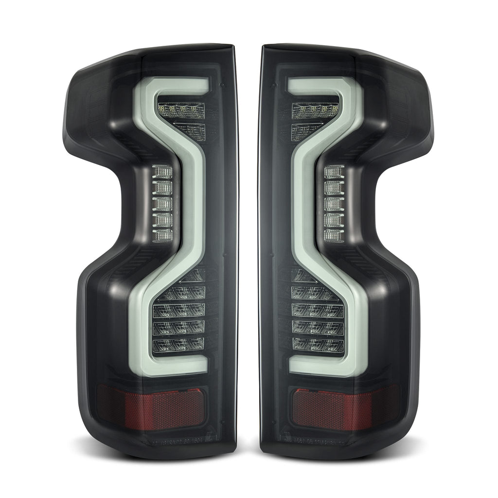 19-24 Chevrolet Silverado 1500 / 20-24 Silverado 2500/3500 HD PRO-Series LED Tail Lights Jet Black - Apollo Off-Road