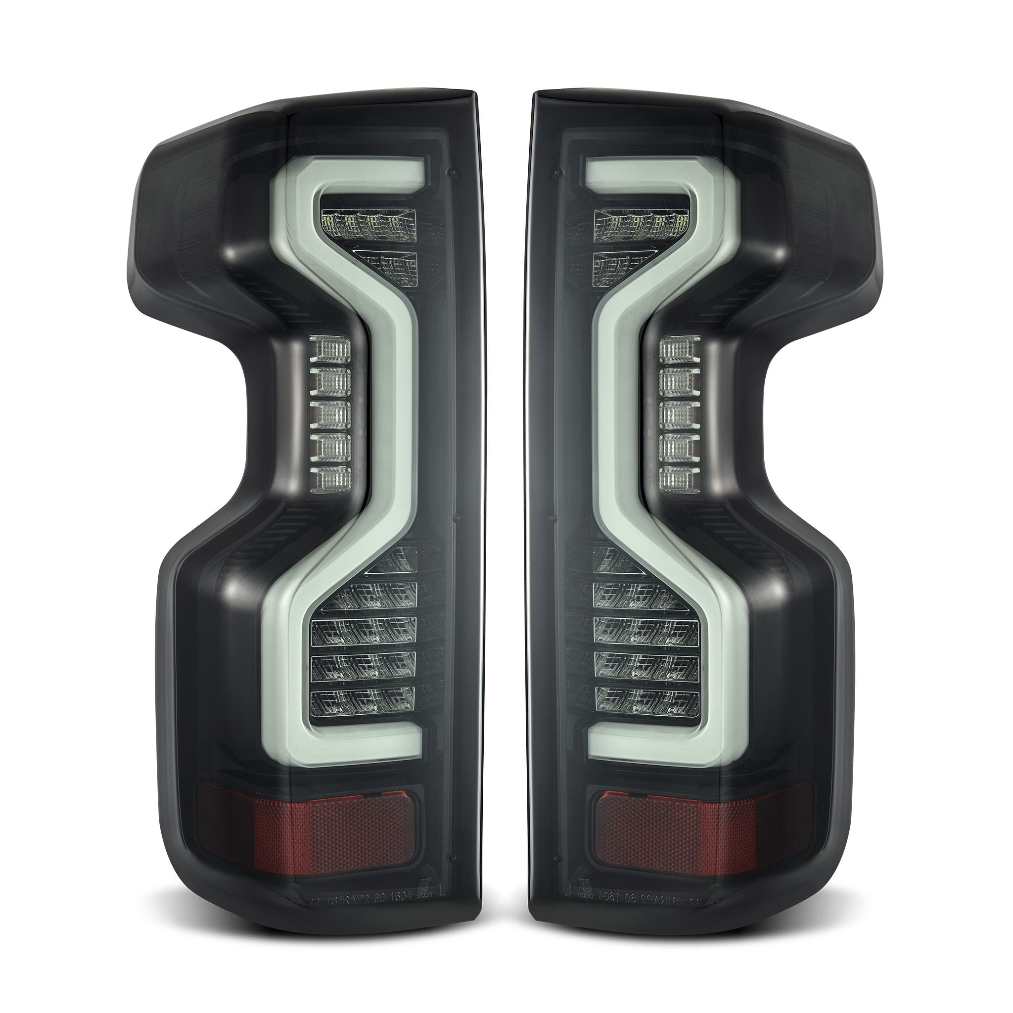 19-24 Chevrolet Silverado 1500 / 20-24 Silverado 2500/3500 HD PRO-Series LED Tail Lights Jet Black - Apollo Off-Road