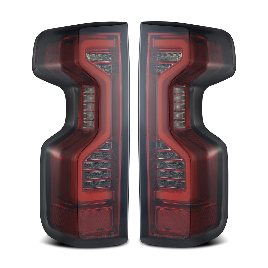 19-24 Chevrolet Silverado 1500 / 20-24 Silverado 2500/3500 HD PRO-Series LED Tail Lights Red Smoke - Apollo Off-Road