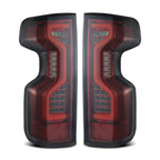 19-24 Chevrolet Silverado 1500 / 20-24 Silverado 2500/3500 HD PRO-Series LED Tail Lights Red Smoke - Apollo Off-Road