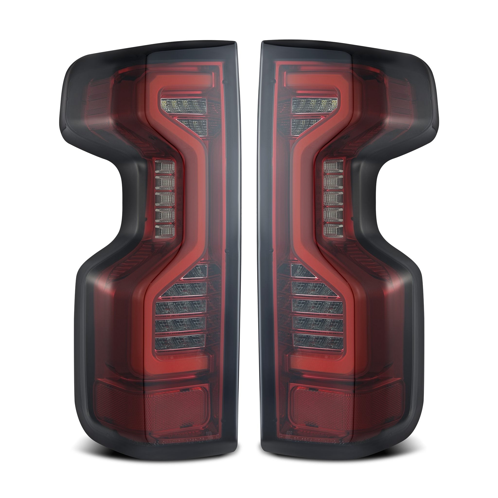 19-24 Chevrolet Silverado 1500 / 20-24 Silverado 2500/3500 HD PRO-Series LED Tail Lights Red Smoke - Apollo Off-Road