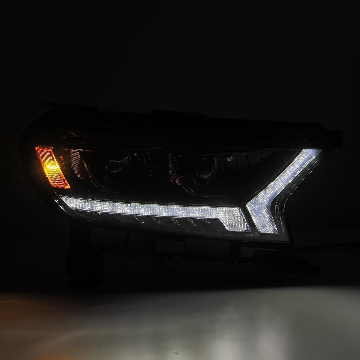 19-23 Ford Ranger PRO-Series Halogen Projector Headlights Alpha-Black - Apollo Off-Road