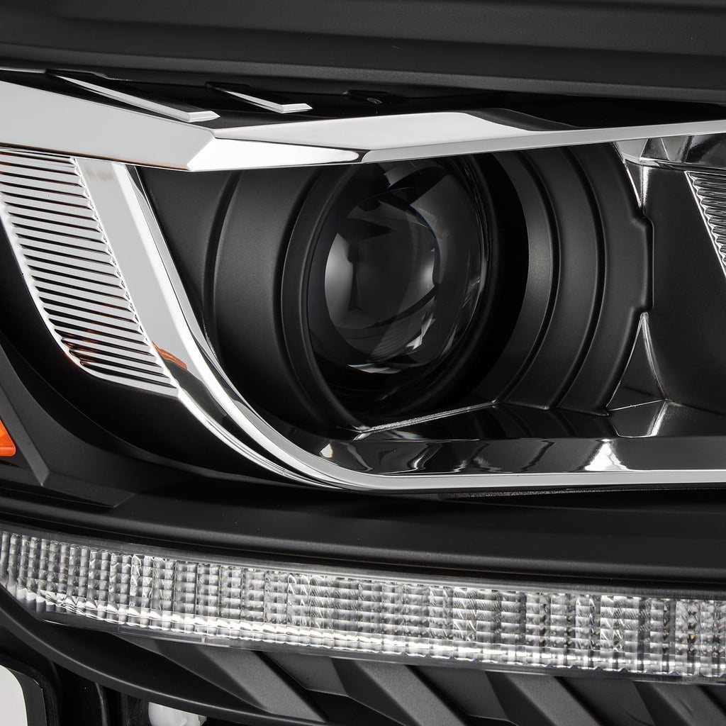 19-23 Ford Ranger PRO-Series Halogen Projector Headlights Black - Apollo Off-Road