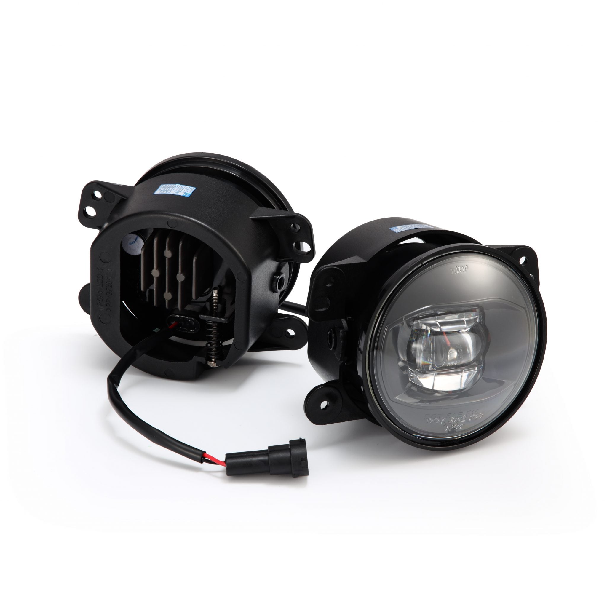 18-26 Jeep Wrangler JL (Rubicon/Sahara with OE Plastic Bumper) / Gladiator JT DoubleTap Dual Color LED Projector Fog Lights - Apollo Off-Road