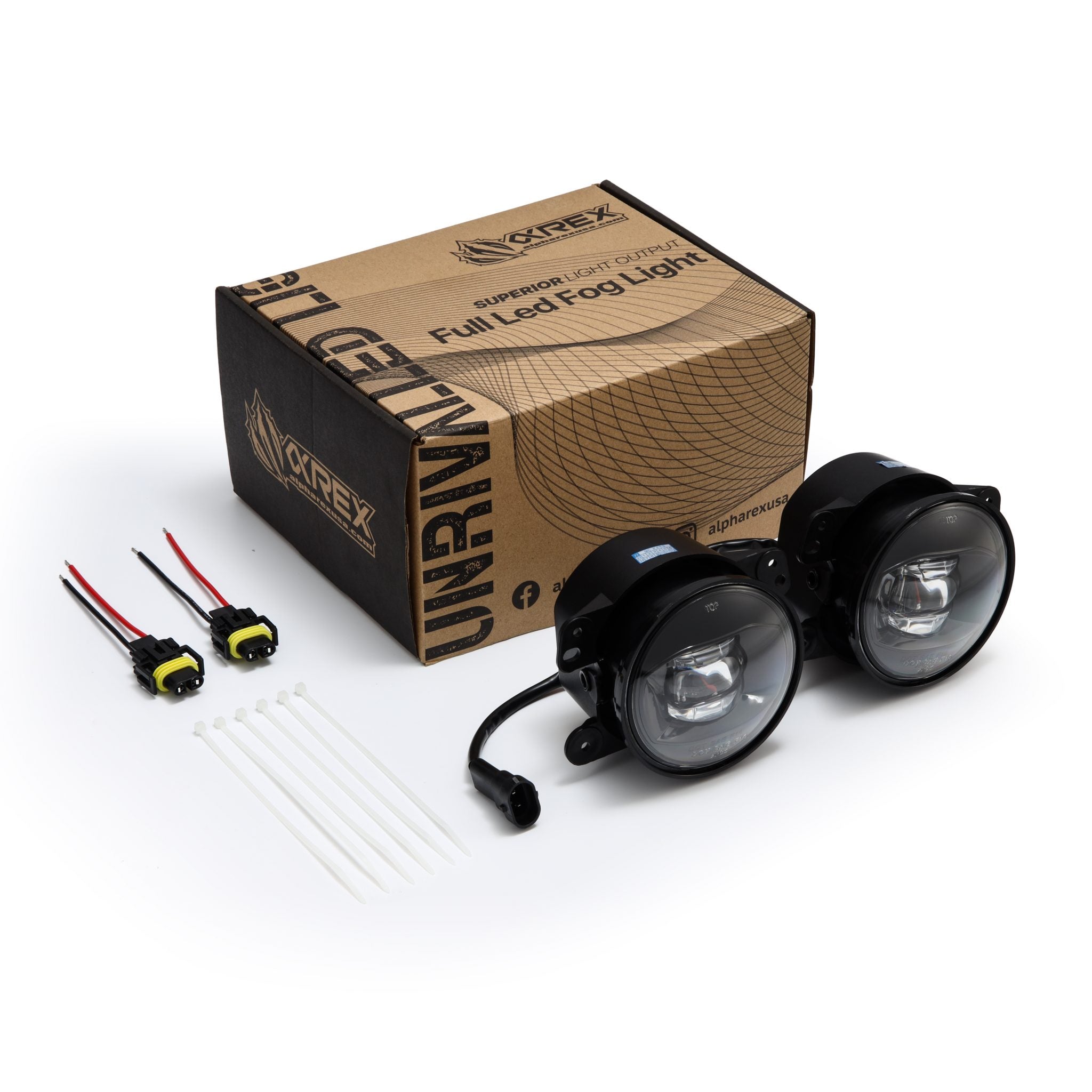 18-26 Jeep Wrangler JL (Rubicon/Sahara with OE Plastic Bumper) / Gladiator JT DoubleTap Dual Color LED Projector Fog Lights - Apollo Off-Road