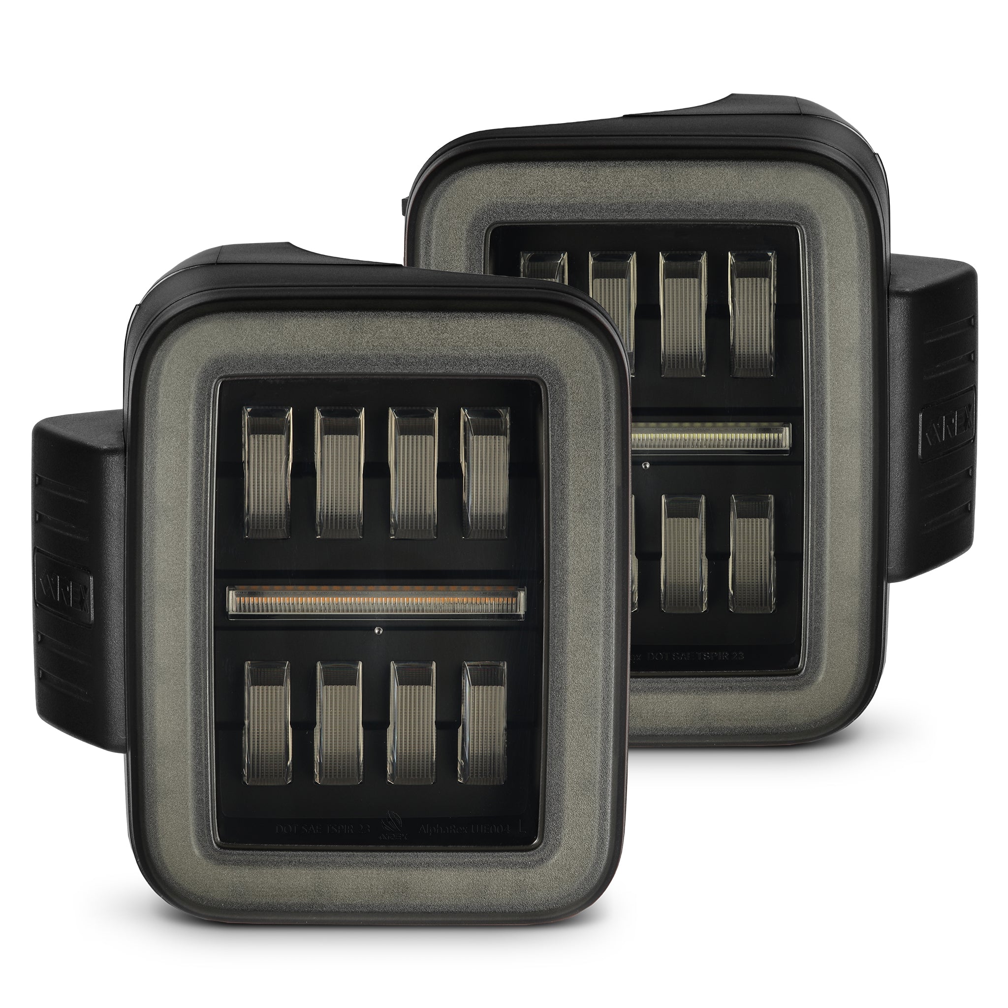20-24 Jeep Gladiator NOVA-Series Prismatic LED Tail Lights Alpha-Black - Apollo Off-Road
