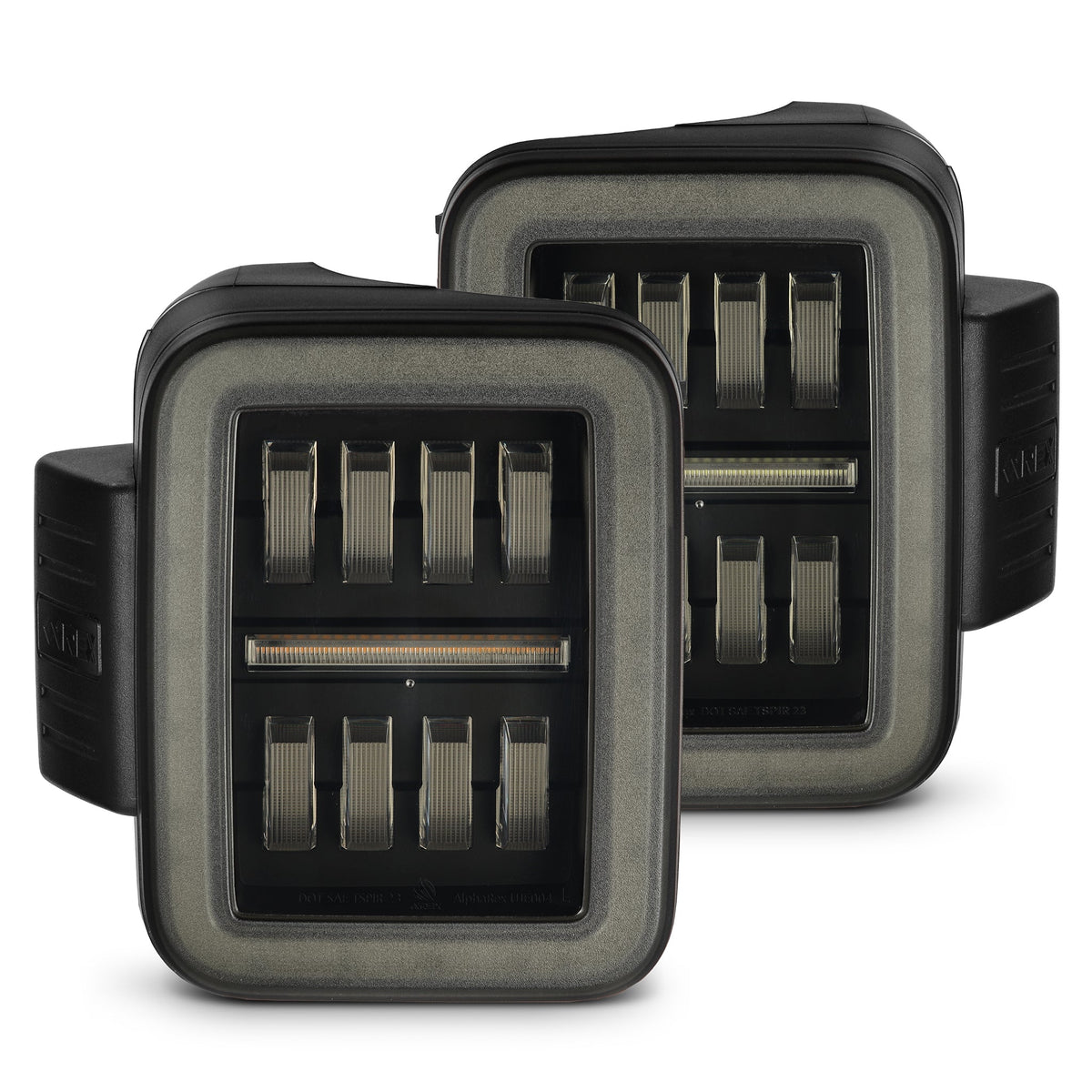 20-24 Jeep Gladiator NOVA-Series Prismatic LED Tail Lights Alpha-Black - Apollo Off-Road