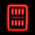 20-24 Jeep Gladiator NOVA-Series Prismatic LED Tail Lights Black-Red - Apollo Off-Road