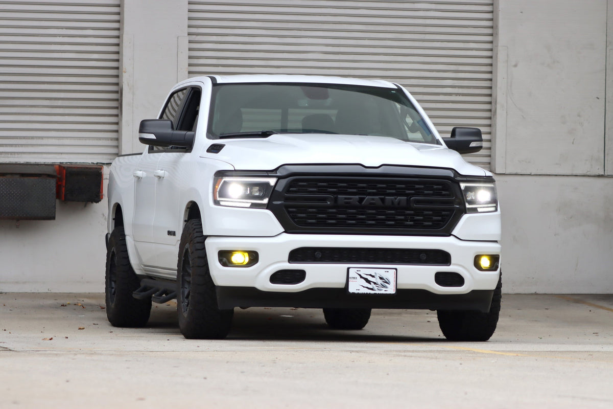 19-24 Ram 1500 LUXX-Series LED Projector Headlights Alpha-Black - Apollo Off-Road