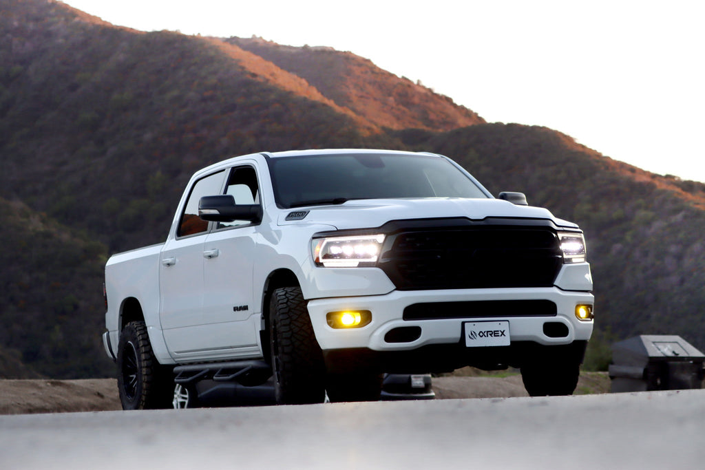 19-24 Ram 1500 NOVA-Series LED Projector Headlights Alpha-Black - Apollo Off-Road