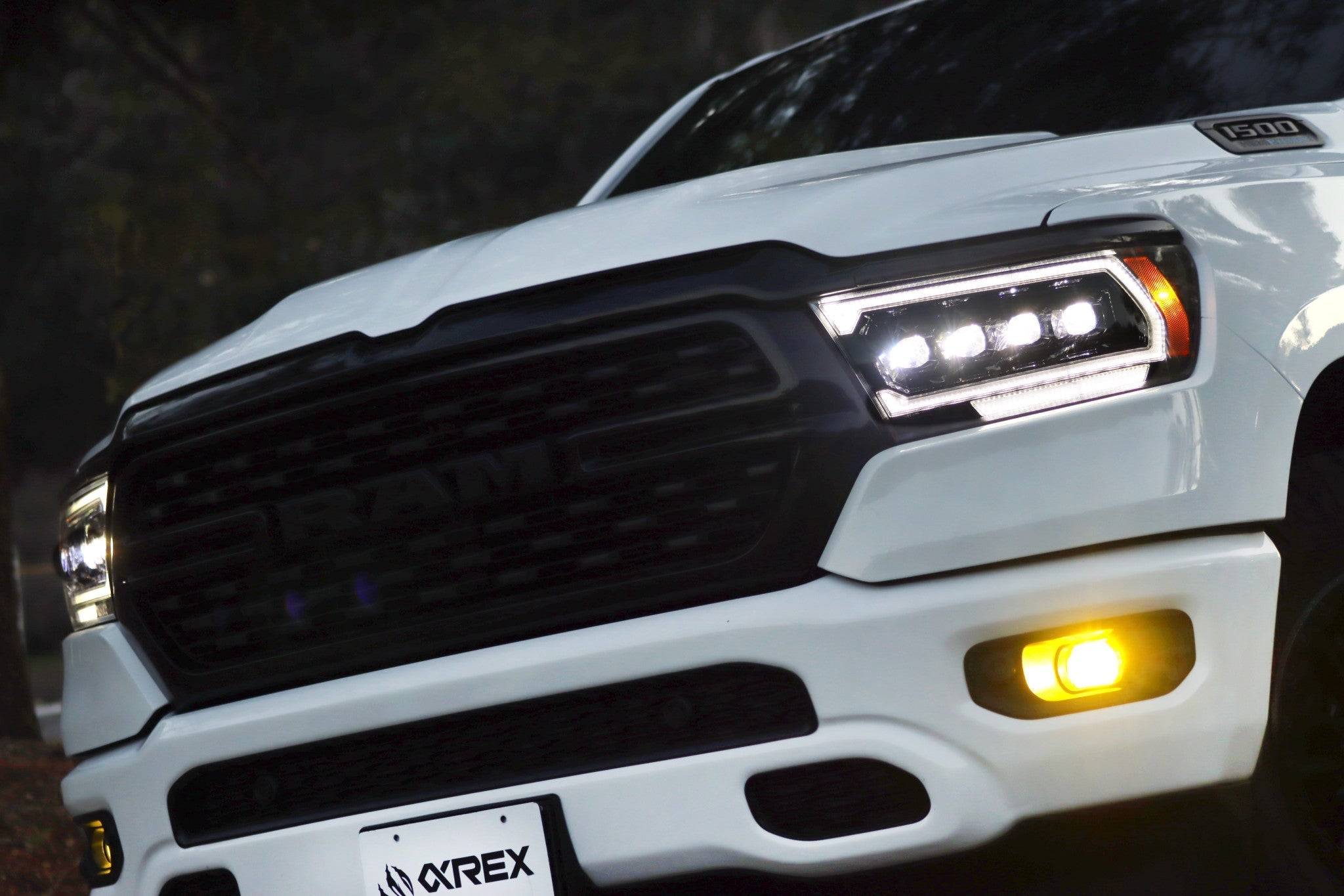 19-24 Ram 1500 NOVA-Series LED Projector Headlights Alpha-Black - Apollo Off-Road