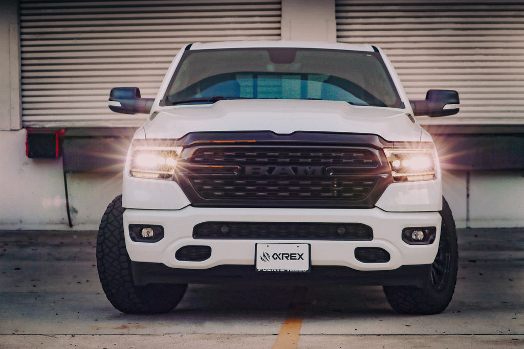 19-24 Ram 1500 NOVA-Series LED Projector Headlights Black - Apollo Off-Road