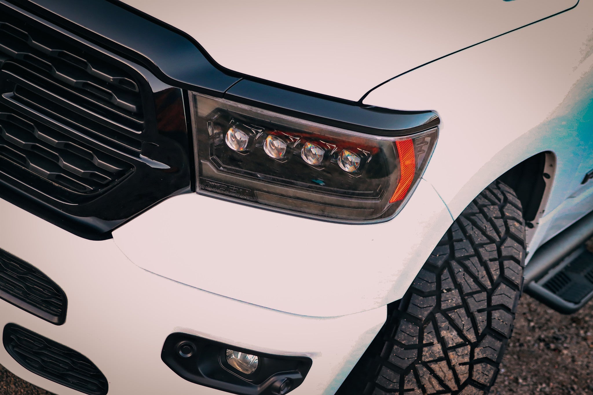 19-24 Ram 1500 NOVA-Series LED Projector Headlights Black - Apollo Off-Road