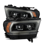 19-24 Ram 1500 PRO-Series Halogen Projector Headlights Alpha-Black - Apollo Off-Road