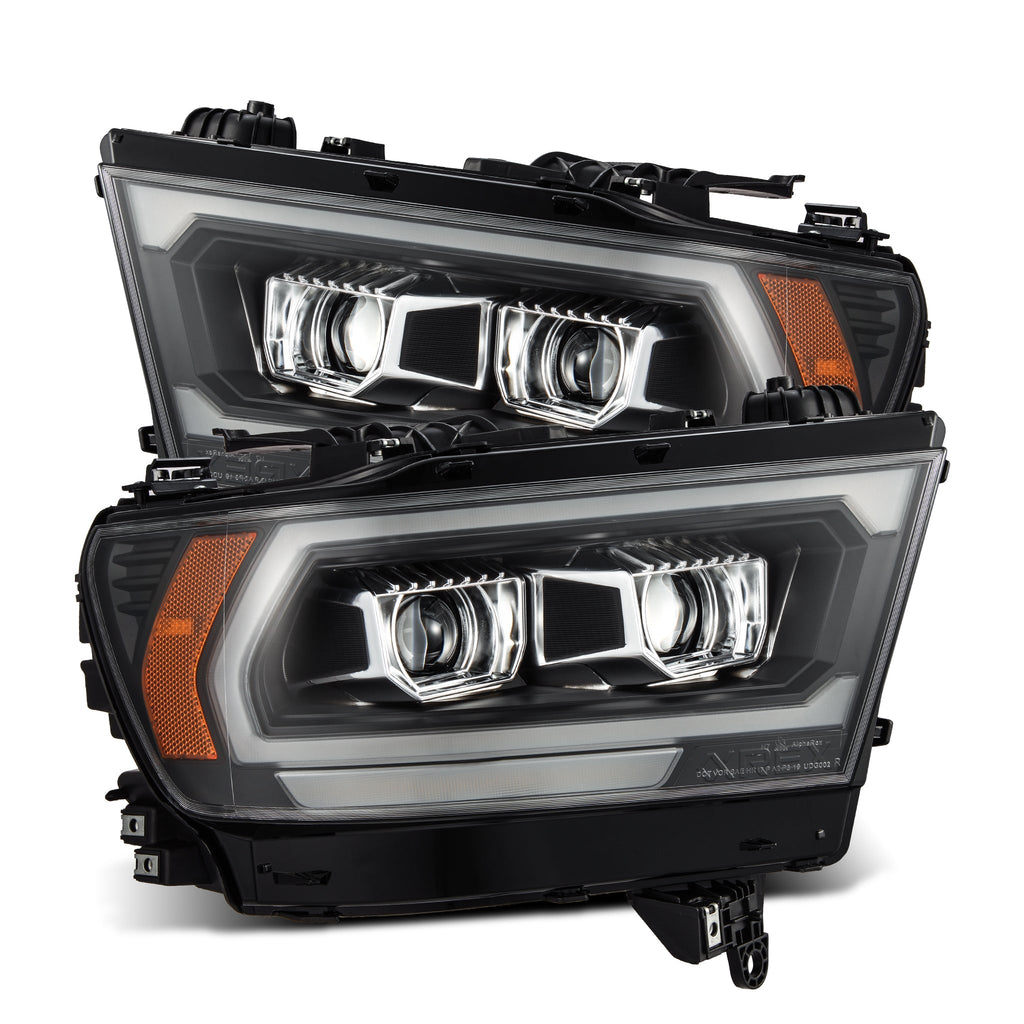 19-24 Ram 1500 PRO-Series Halogen Projector Headlights Black - Apollo Off-Road