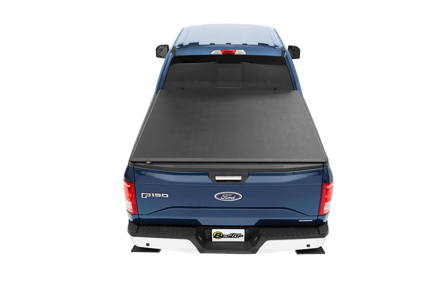 EZ-Roll Soft Tonneau Cover For Ford 1999-2016 F-250/F-350 Super Duty 6.8 Foot Black Tailgate Spoiler Not Included Bestop