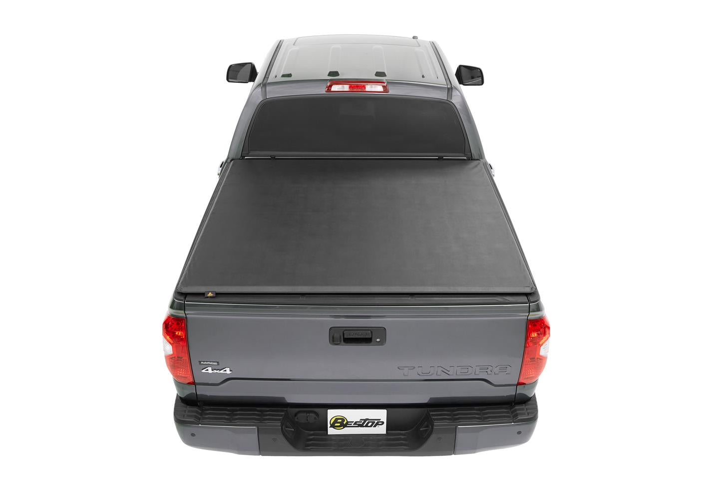 EZ-Roll Soft Tonneau Cover For Toyota 2007-2024 Tundra 5.5 Foot Black Tailgate Spoiler Not Included Bestop