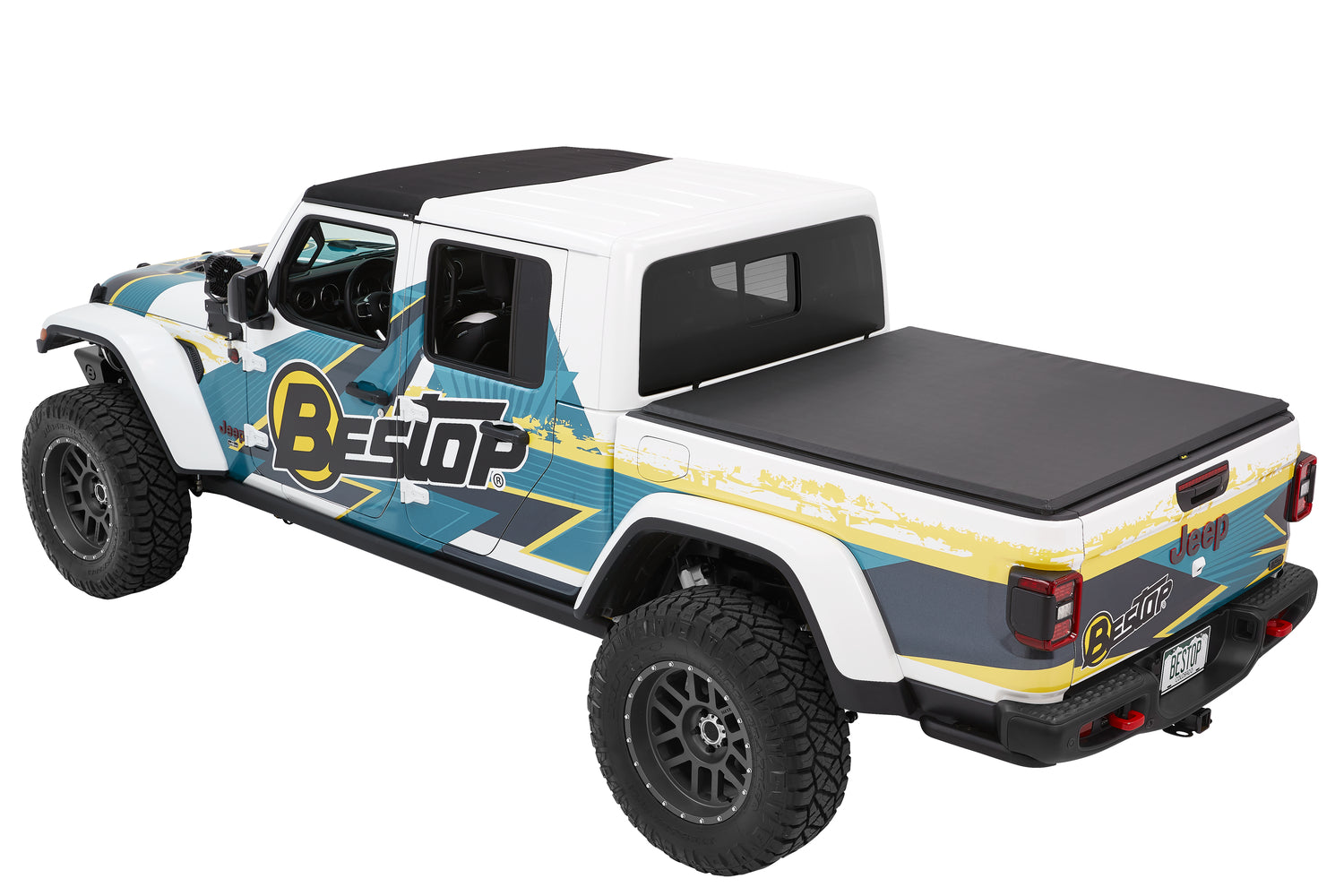 EZ-Roll Soft Tonneau '20-26 Gladiator For 5 ft. bed Premium Black Twill Bestop