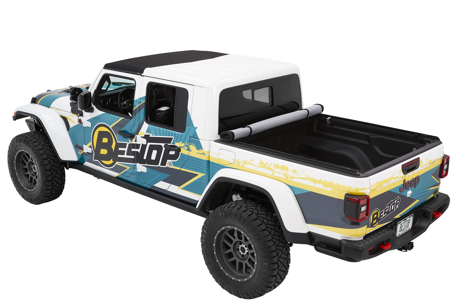 EZ-Roll Soft Tonneau '20-26 Gladiator For 5 ft. bed Premium Black Twill Bestop