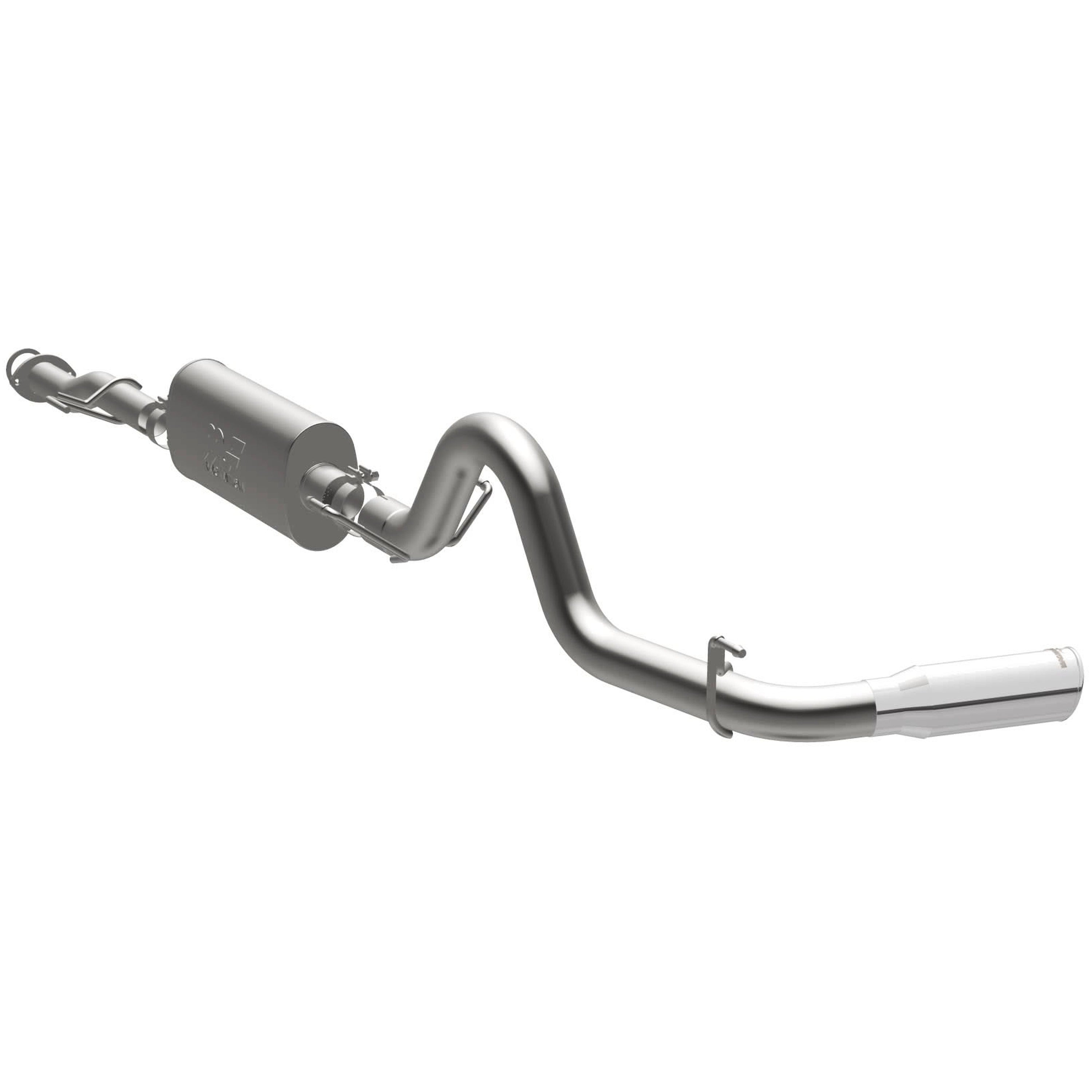 16-23 Toyota Tacoma Street Series 3in. Cat-Back Exhaust System Single Passenger Side Rear 4in. Tips Polished 19291