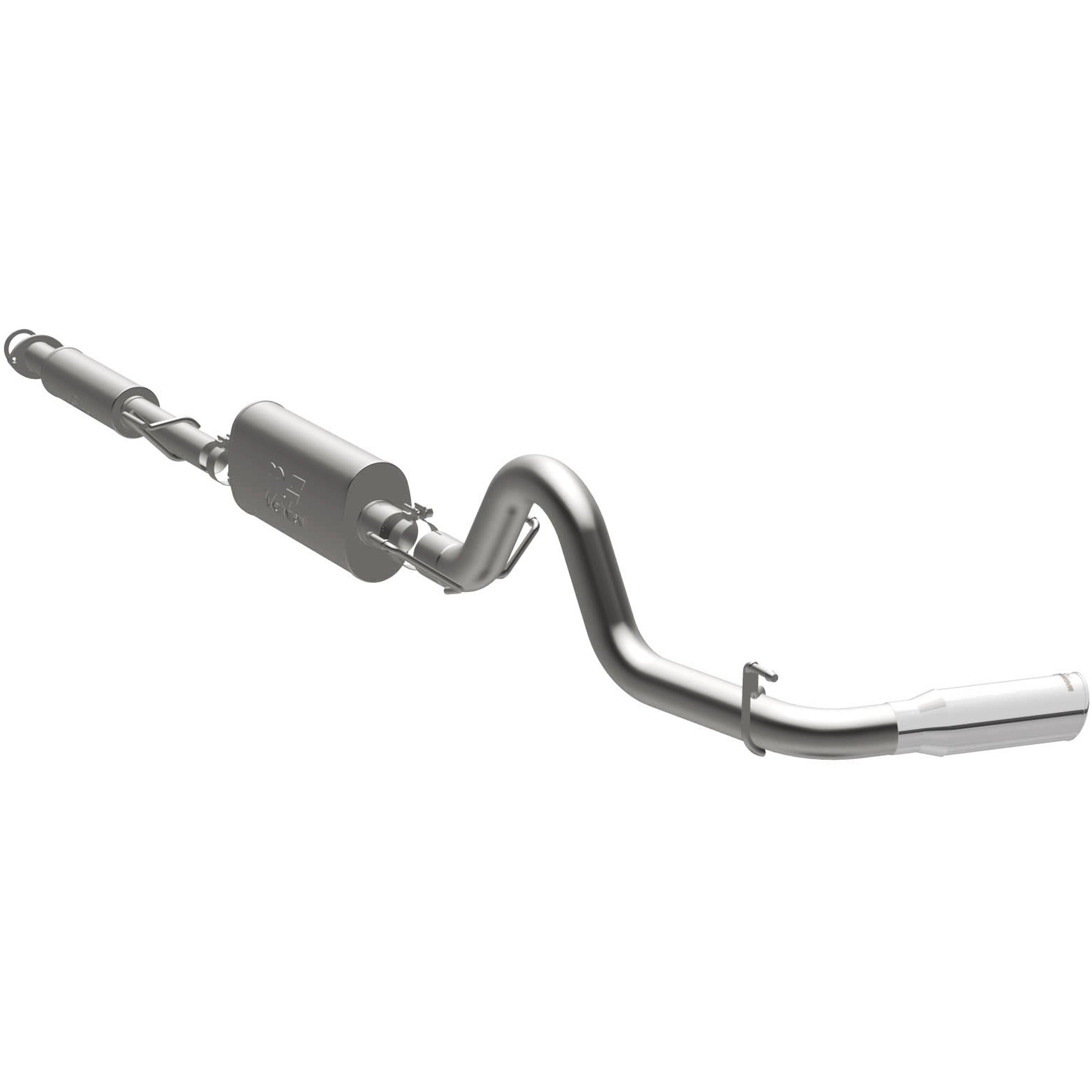 16-23 Toyota Tacoma Street Series 3in. Cat-Back Exhaust System Single Passenger Side Rear 4in. Tips Polished 19293