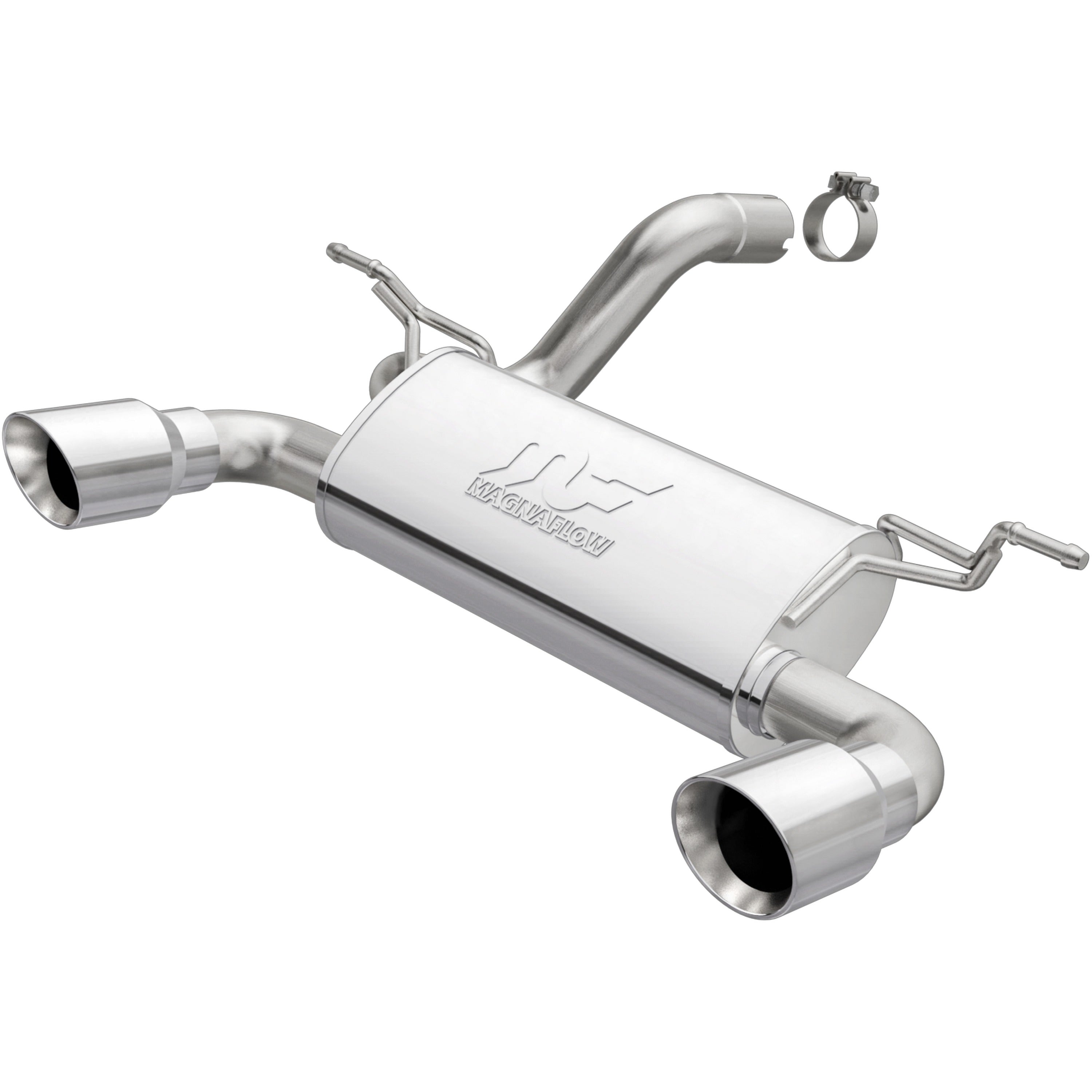 18-26 Jeep Wrangler Street Series Axle-Back Exhaust System Polished