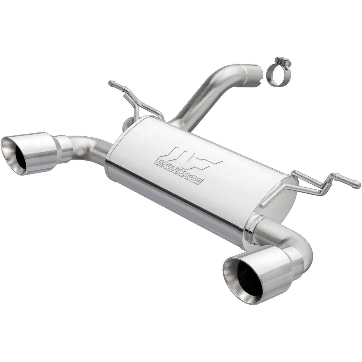 18-26 Jeep Wrangler Street Series Axle-Back Exhaust System Polished
