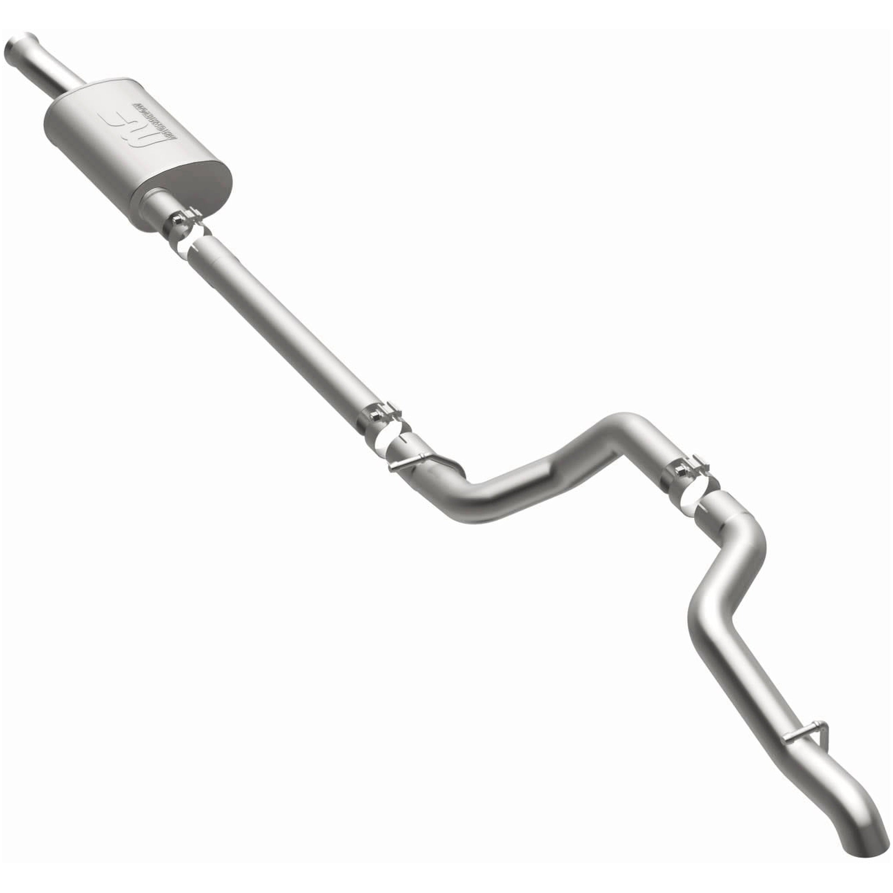 18-26 Jeep Wrangler Rock Crawler Series Cat-Back Exhaust System Single Straight Driver Side Rear 19386