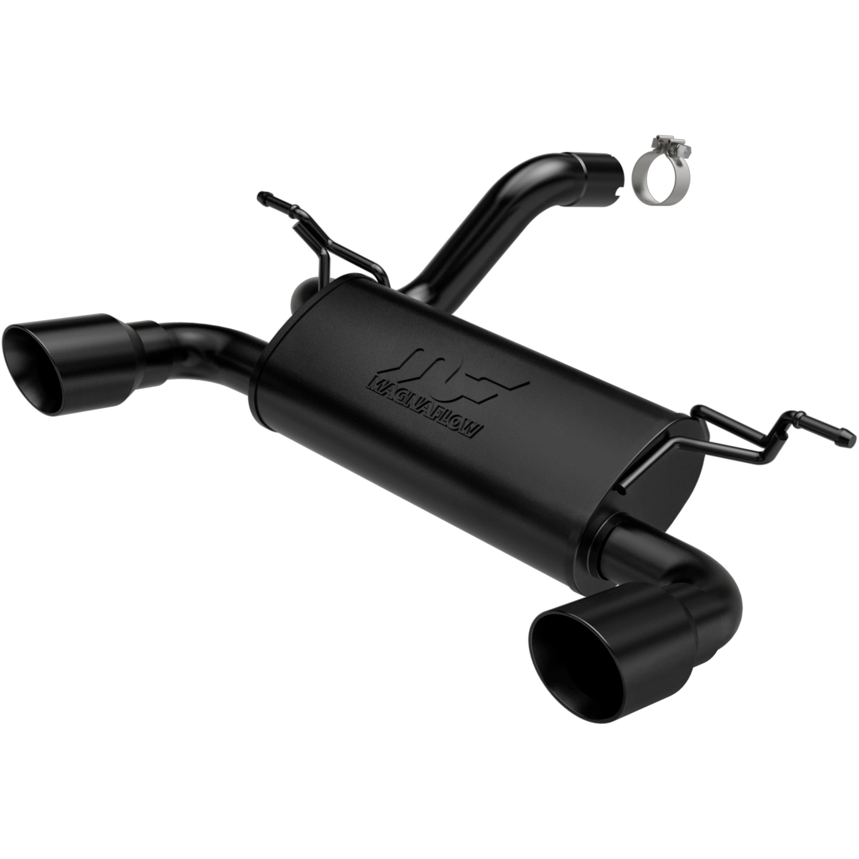 18-26 Jeep Wrangler Street Series Axle-Back Exhaust System Black Coated