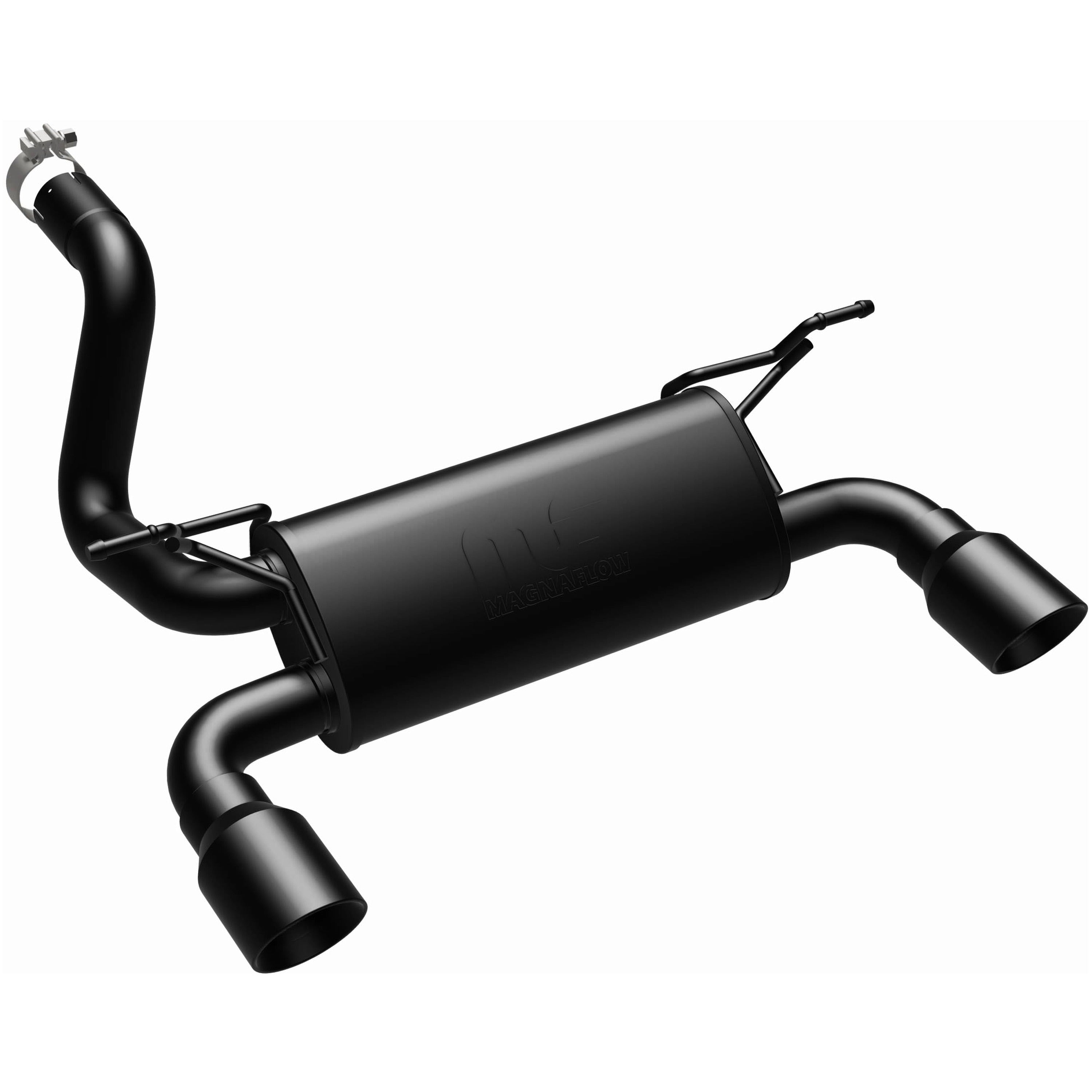 18-26 Jeep Wrangler Street Series Axle-Back Exhaust System Black Coated