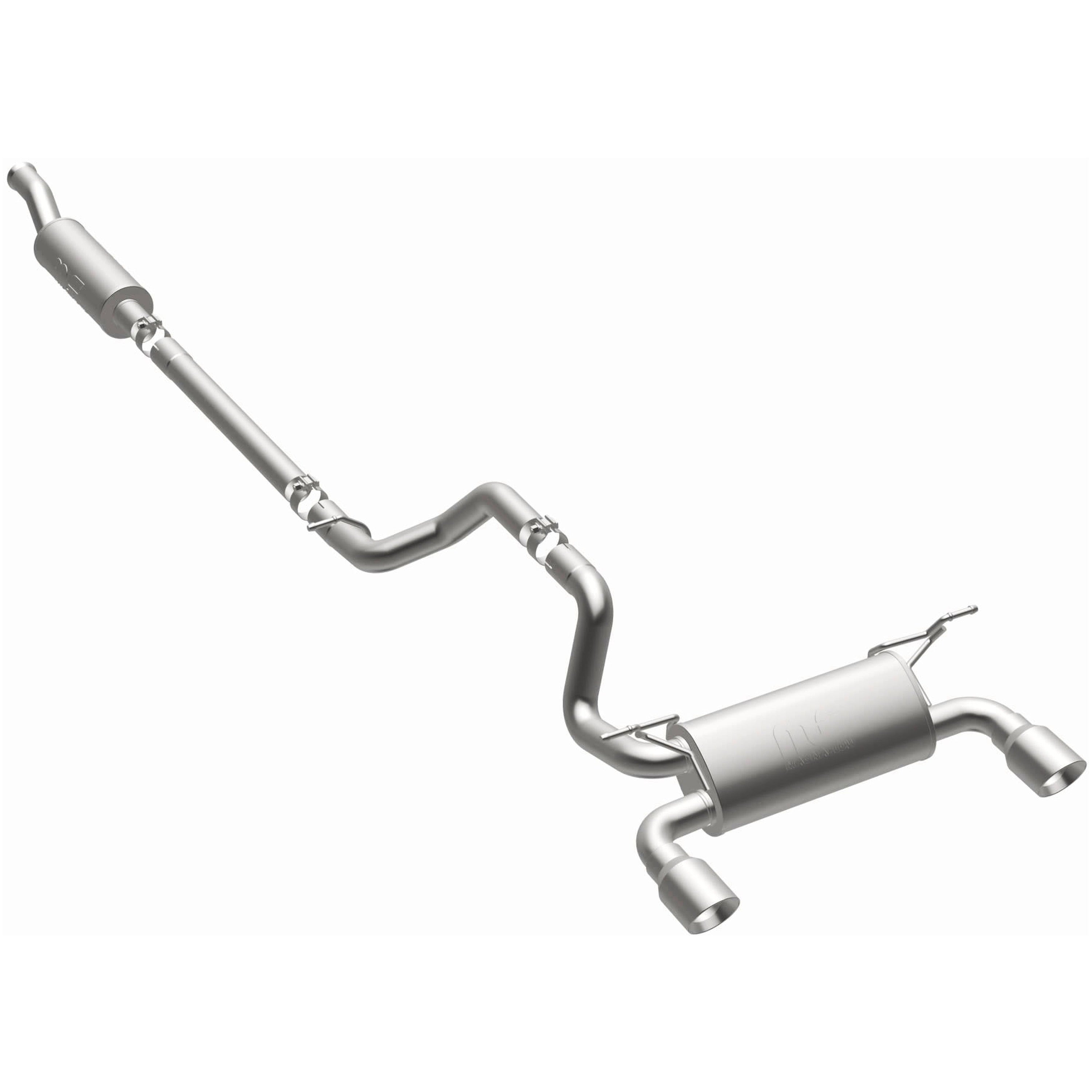 18-26 Jeep Wrangler Street Series 2.5in. Cat-Back Exhaust System Dual Split Rear 4in. Tips Polished 19416