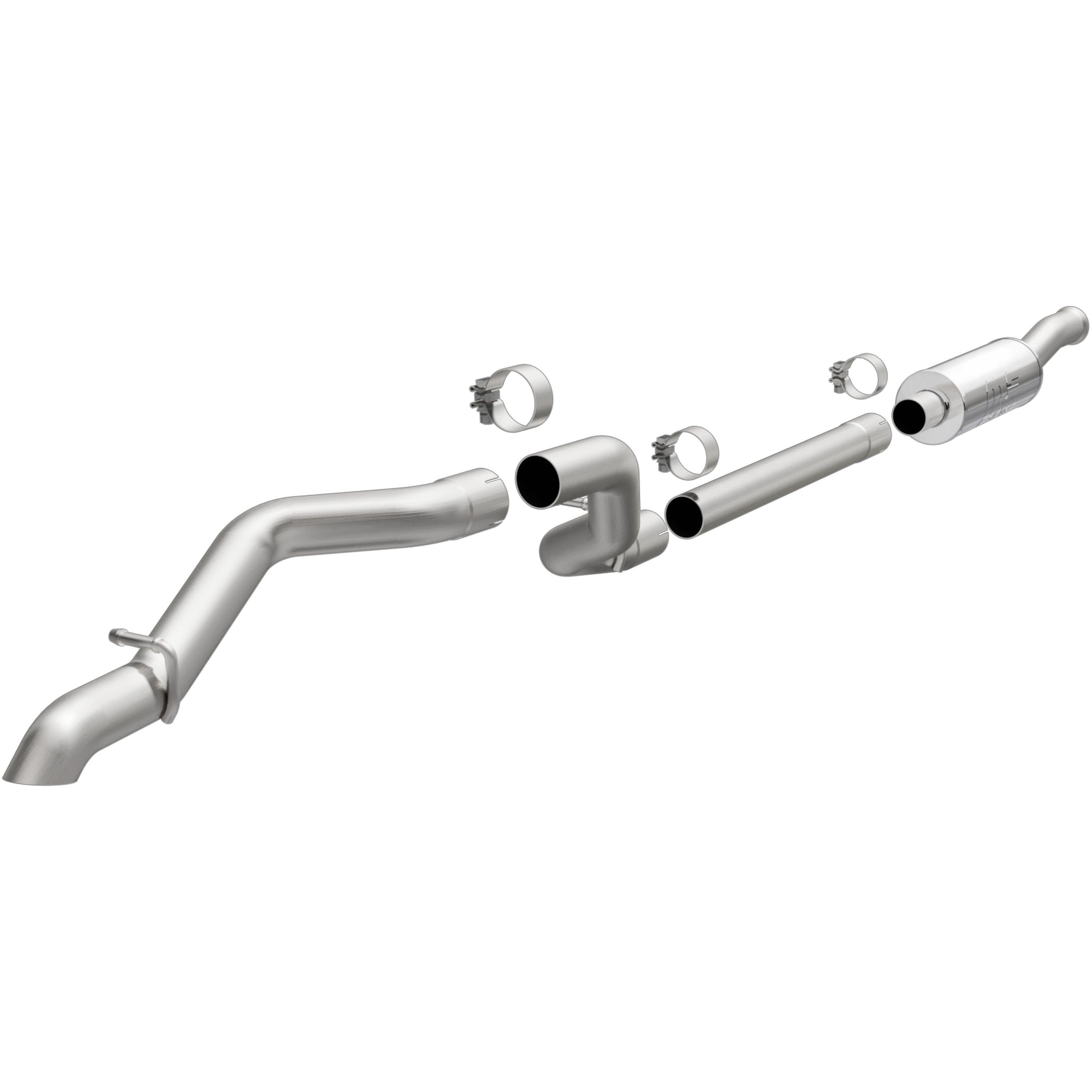 18-26 Jeep Wrangler Rock Crawler Series Cat-Back Exhaust System Single Straight Driver Side Rear 19428