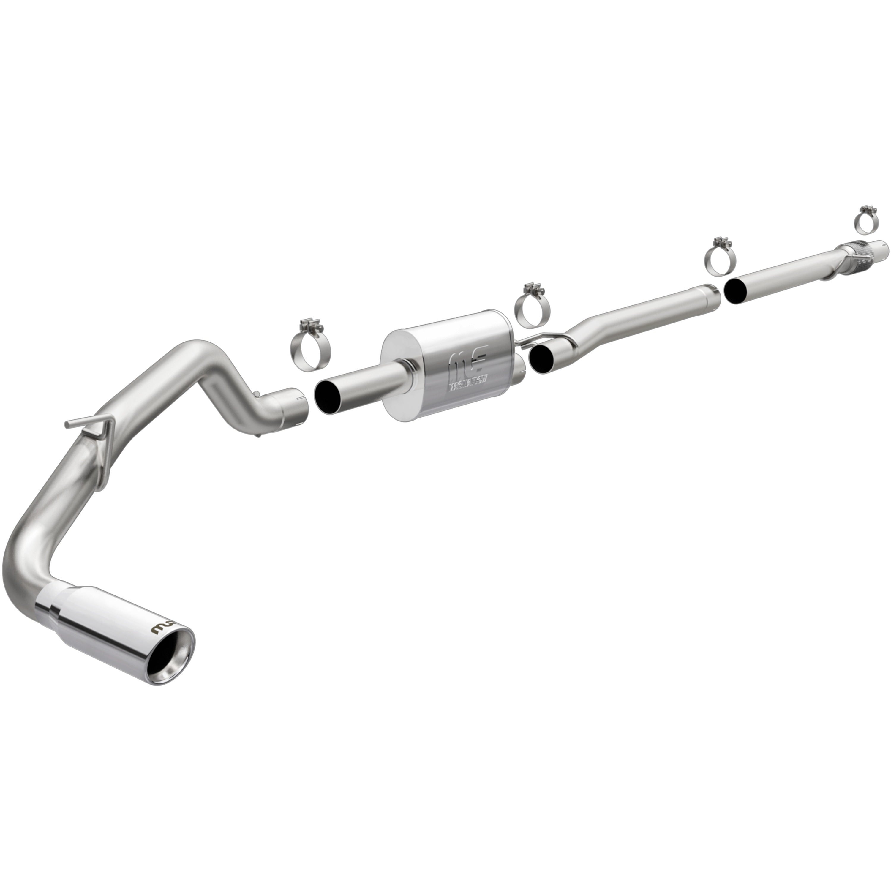 19-23 Ford Ranger Street Series 3in. Cat-Back Exhaust System Single Passenger Side Rear Polished
