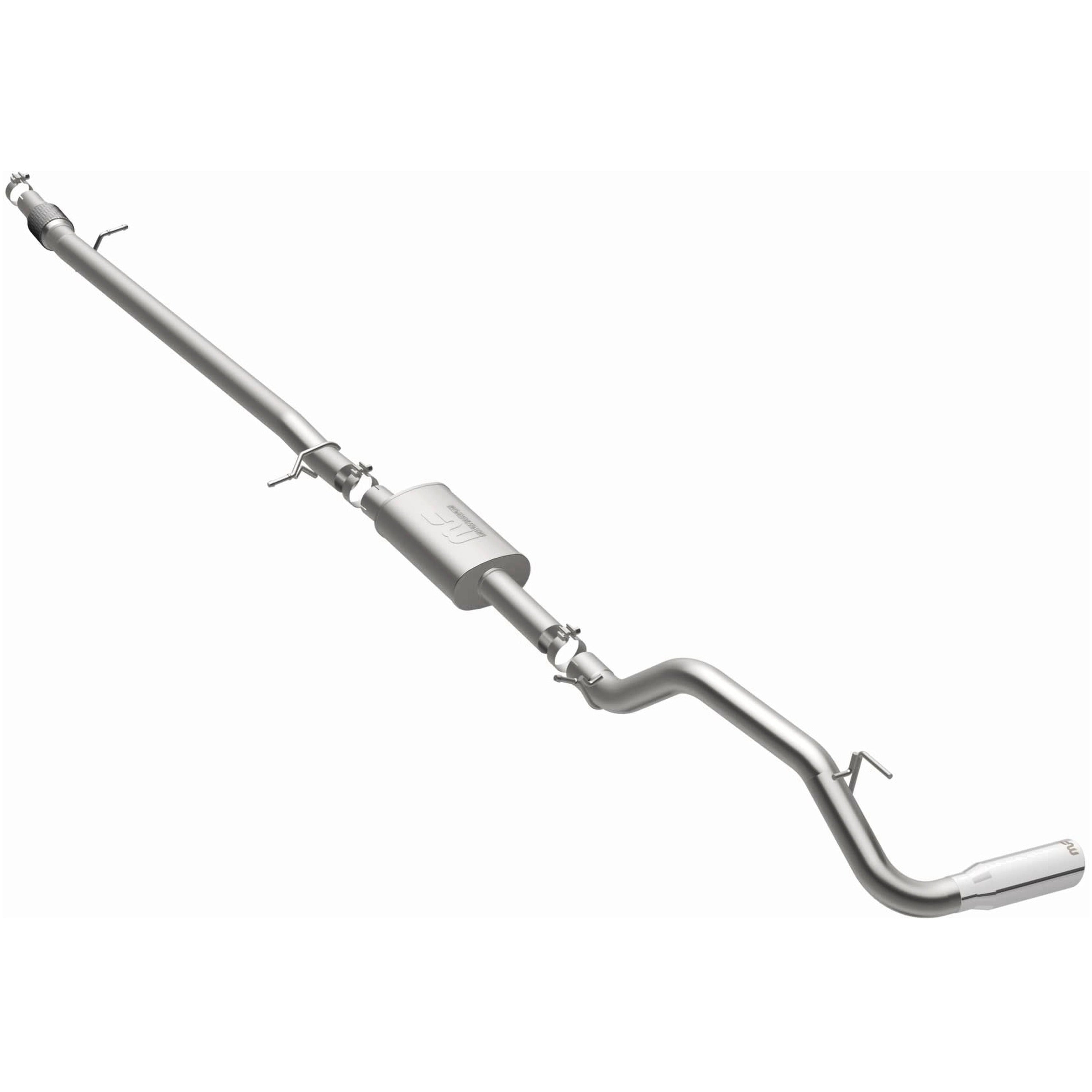 19-23 Ford Ranger Street Series 3in. Cat-Back Exhaust System Single Passenger Side Rear Polished