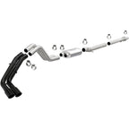 19-23 Ford Ranger Street Series 3in. Cat-Back Exhaust System Dual Same Side Behind Passenger Rear Tire Black Coated
