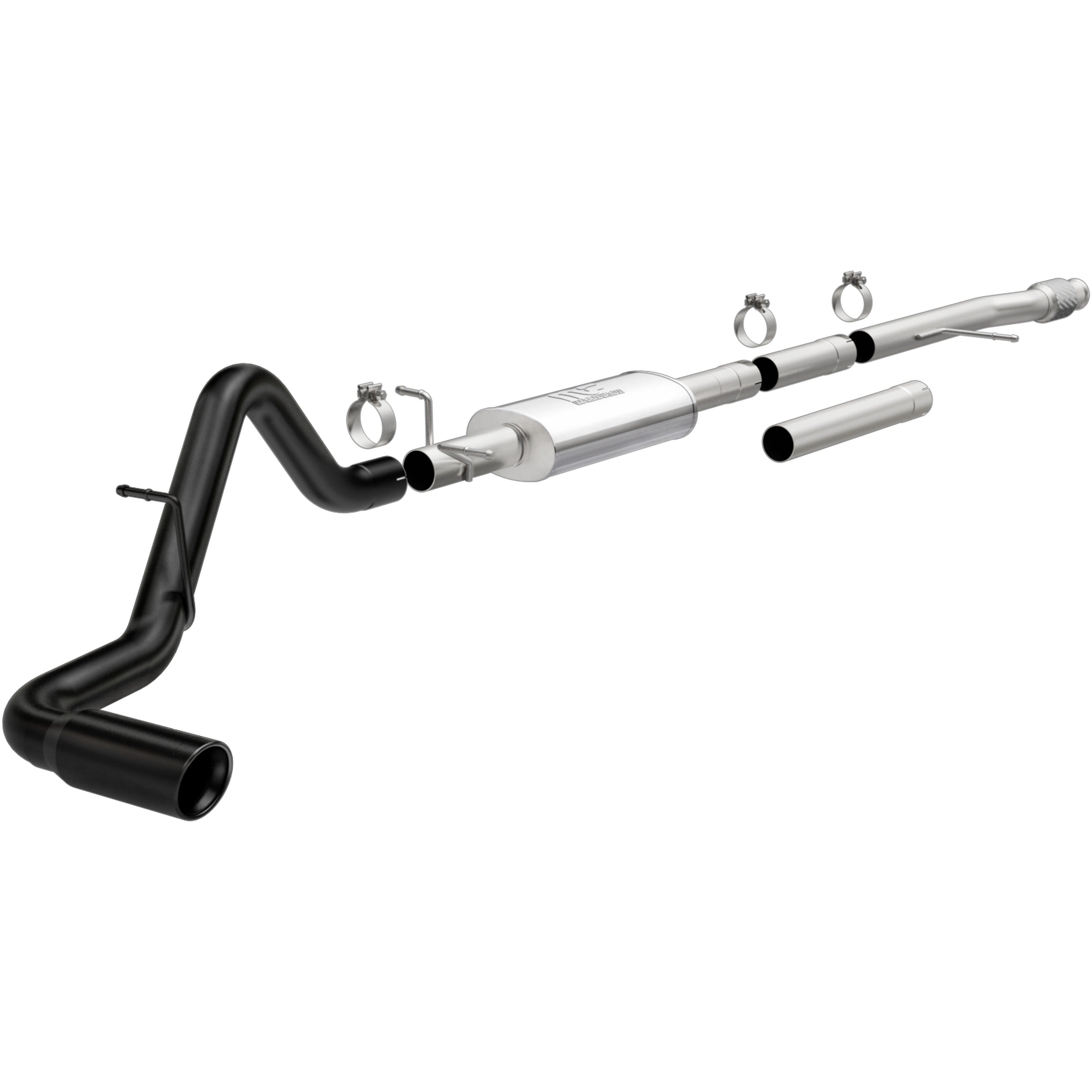 19-26 Chevrolet Silverado 1500 / GMC Sierra 1500 Street Series Cat-Back Exhaust System Black Coated 19470