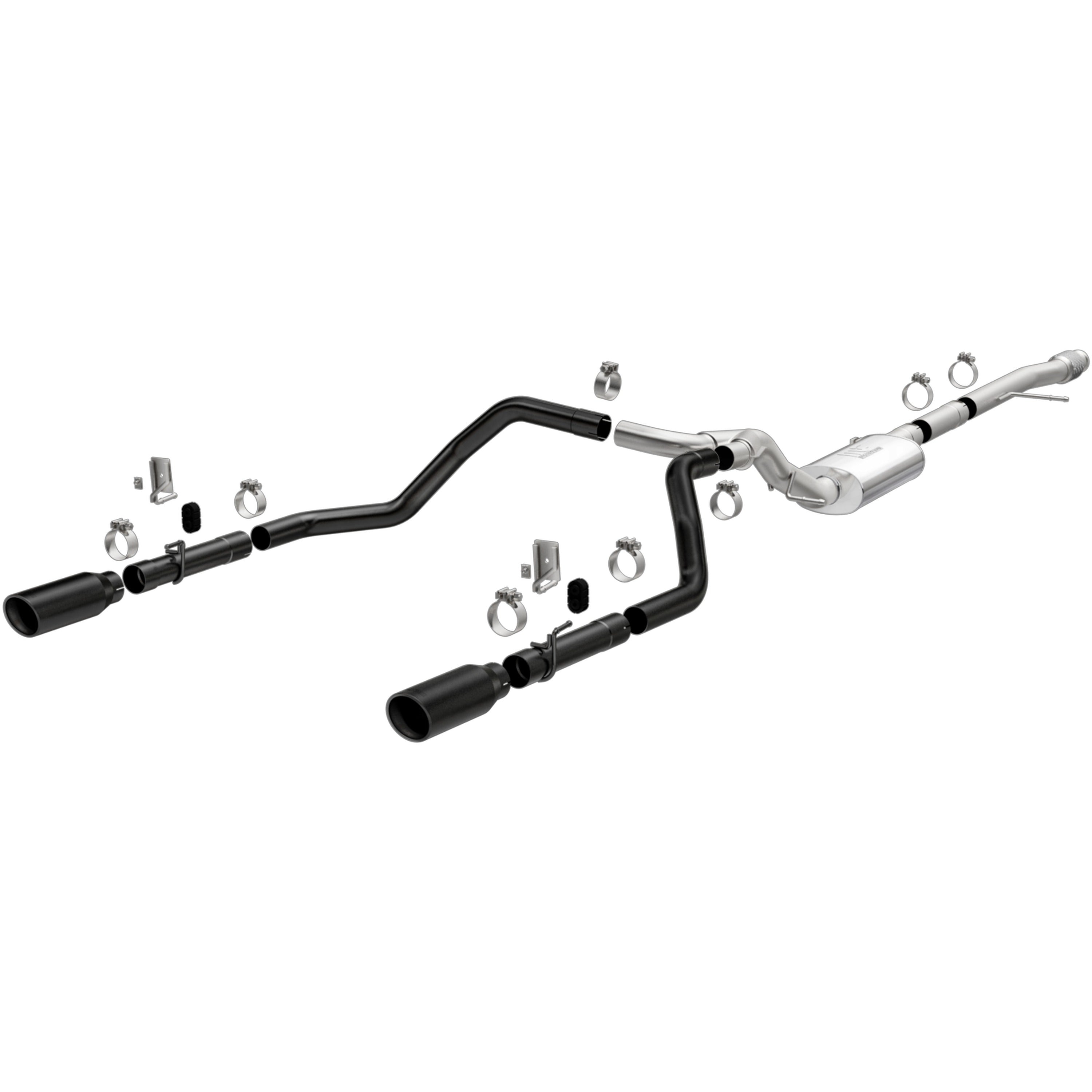 19-26 Chevrolet Silverado 1500 / GMC Sierra 1500 Street Series Cat-Back Exhaust System Black Coated 19472