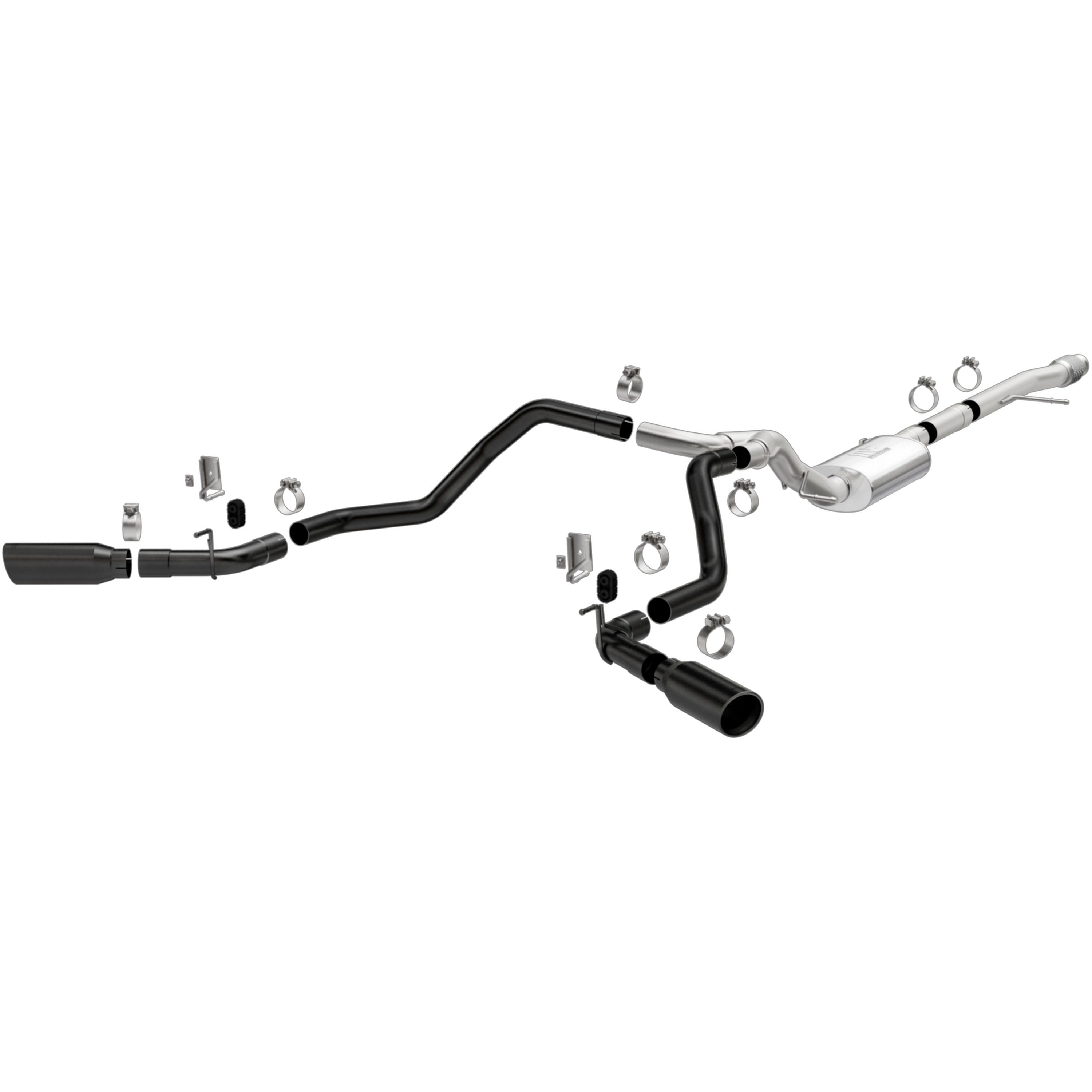 19-26 Chevrolet Silverado 1500 / GMC Sierra 1500 Street Series Cat-Back Exhaust System Black Coated 19474