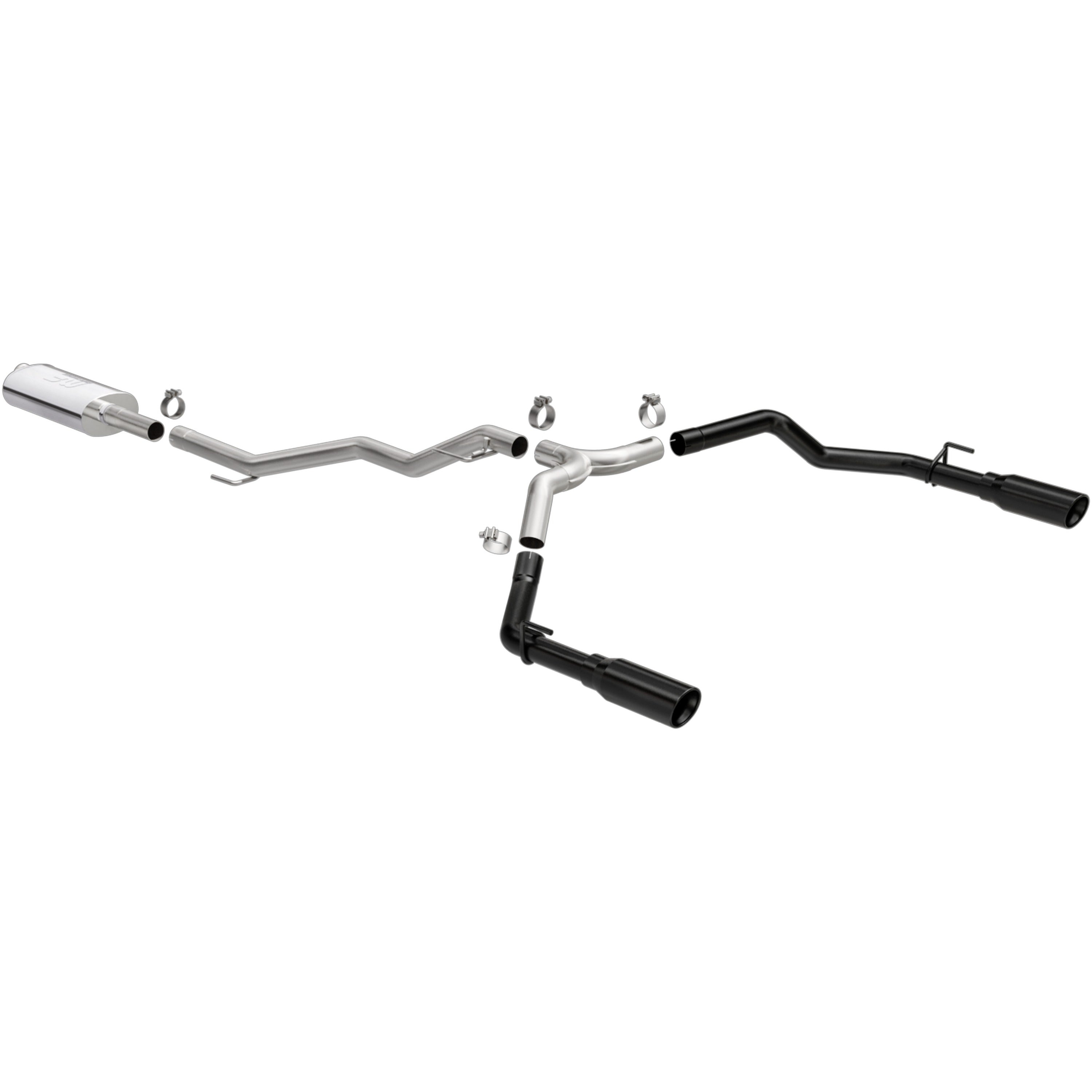 20-26 Jeep Gladiator Street Series Cat-Back Exhaust System Black Coated