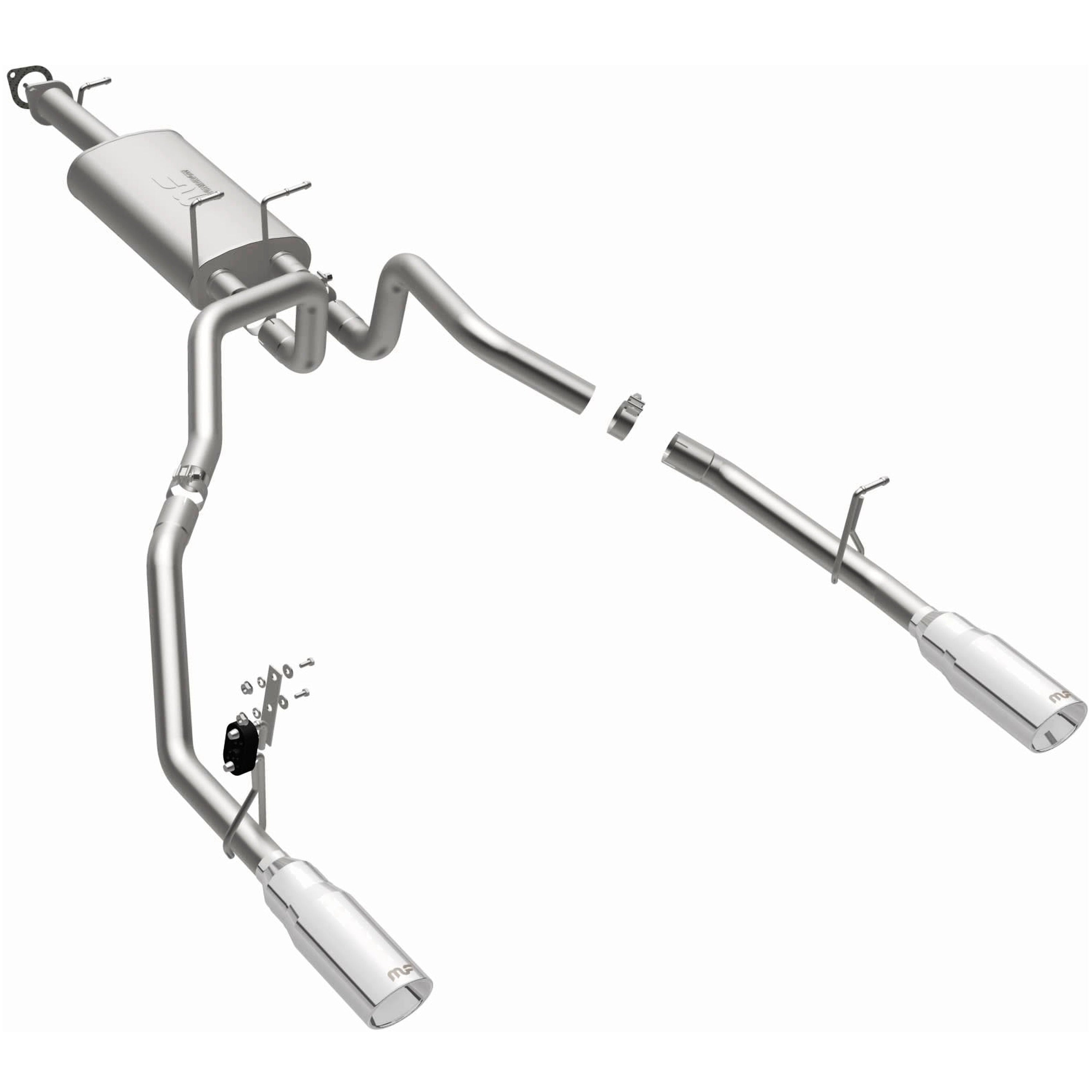19-26 Ram 1500 Street Series 2.5in. Cat-Back Exhaust System Dual Split Rear Polished