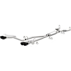 20-26 Ford Explorer / Lincoln Aviator Street Series Cat-Back Exhaust System Black Chrome